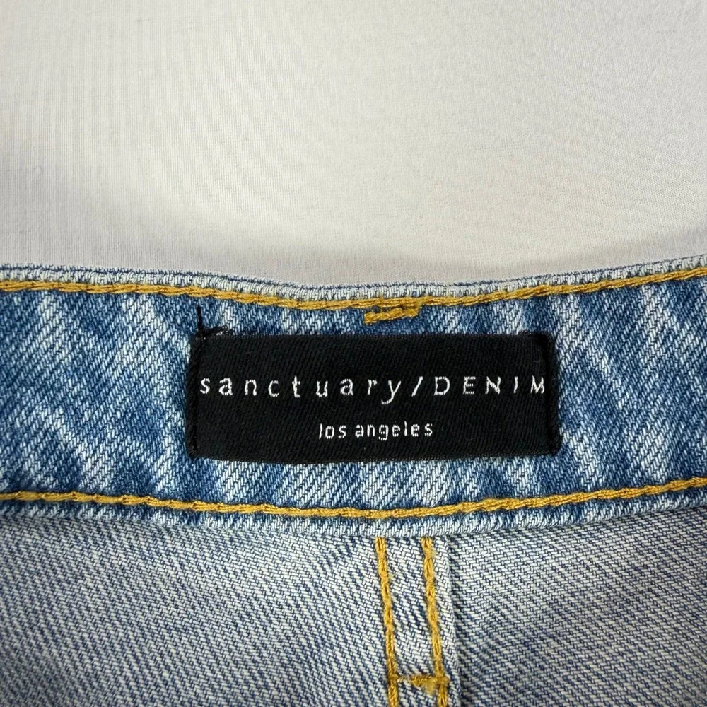 NEW Sanctuary Denim‎ Womens Distressed High Rise Cut Off Shorts